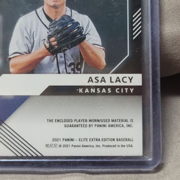2021 Elite Extra Edition Asa Lacy Future Threads player-worn jersey patch card - Picture 5 of 9